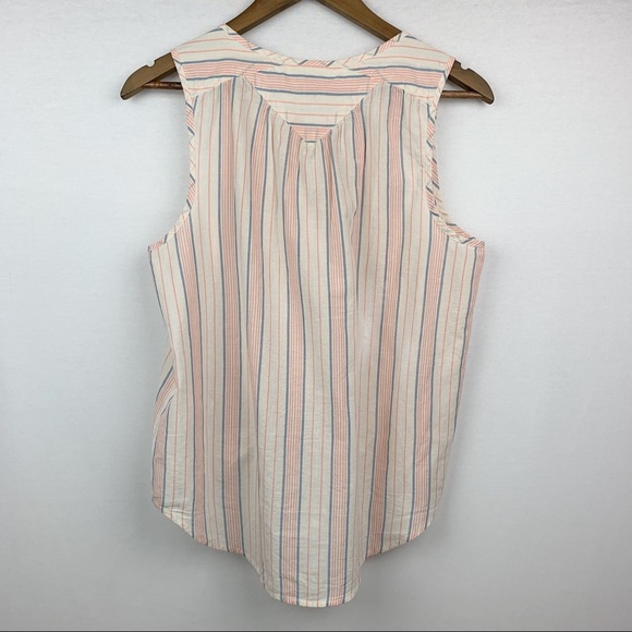 Lucky Brand NWT Pastel Stripe Sleeveless Shirt - Picture 6 of 8
